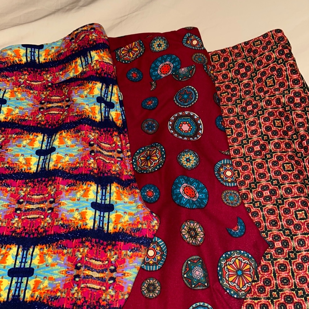 LuLaRoe TC leggings 3 pair